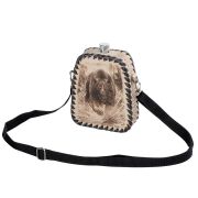 Фляга 508 (белая кожа) 0,7л.