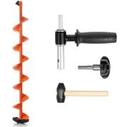 Комплект под мотобур(шнек MOTOSHTORM 130(R)+адаптер АШ-02+молоточек)